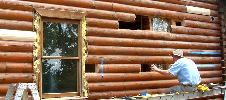 Log Home Repair Goodway, Alabama
