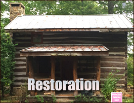 Historic Log Cabin Restoration  Monroe County, Alabama